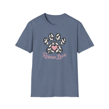 Rescue Love Paw Print T-Shirt