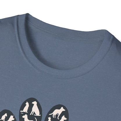 Rescue Love Paw Print T-Shirt