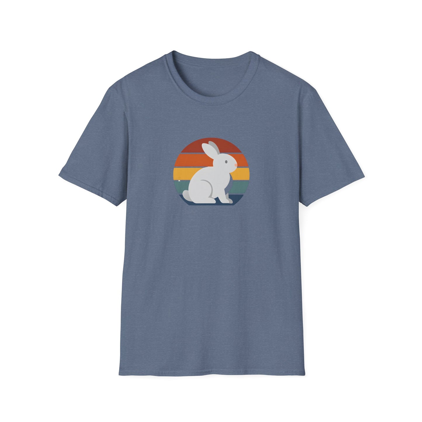 Rainbow striped rabbit T-Shirt