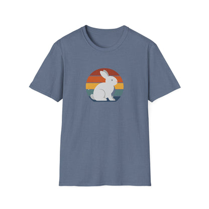 Rainbow striped rabbit T-Shirt