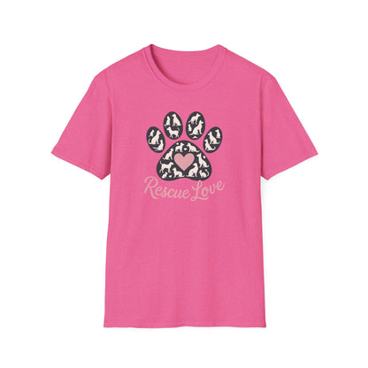Rescue Love Paw Print T-Shirt