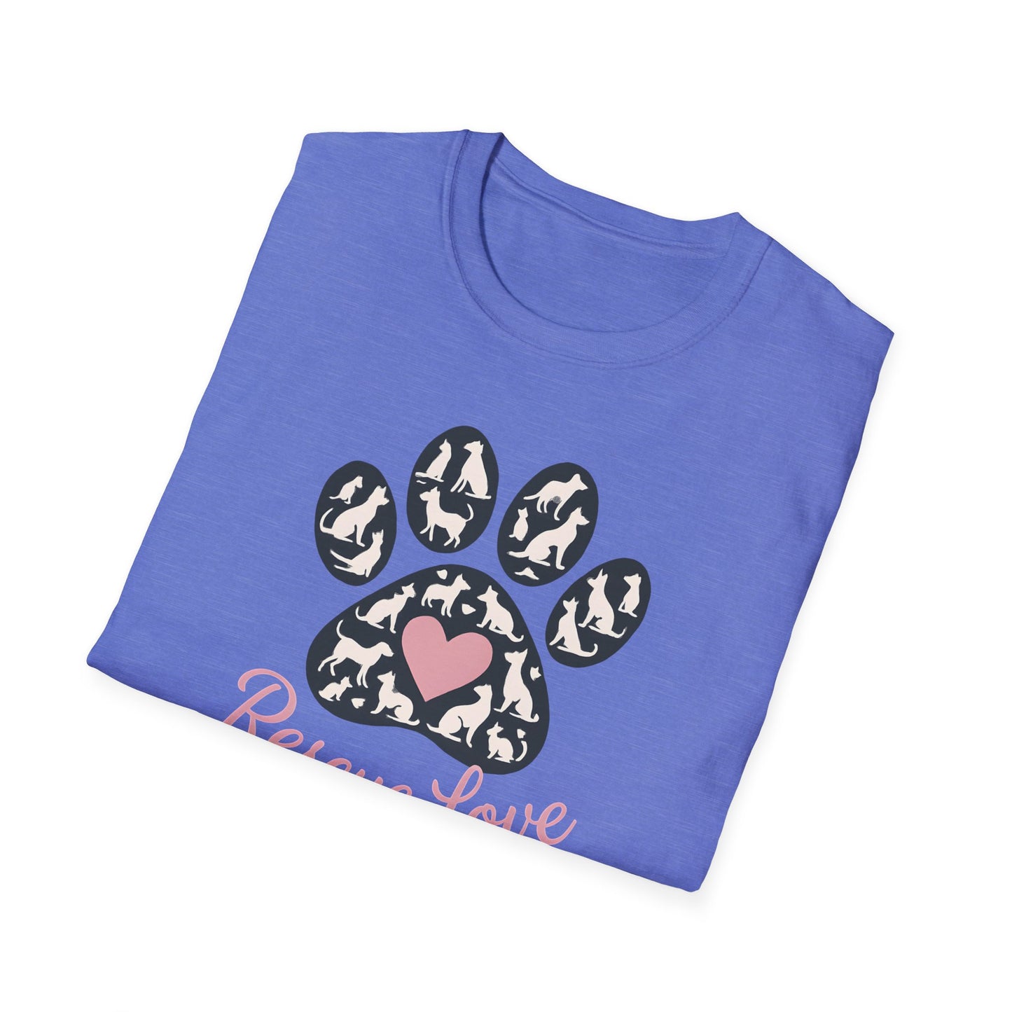 Rescue Love Paw Print T-Shirt