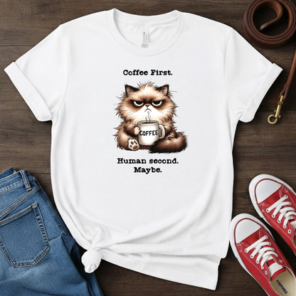 Coffee first, human second