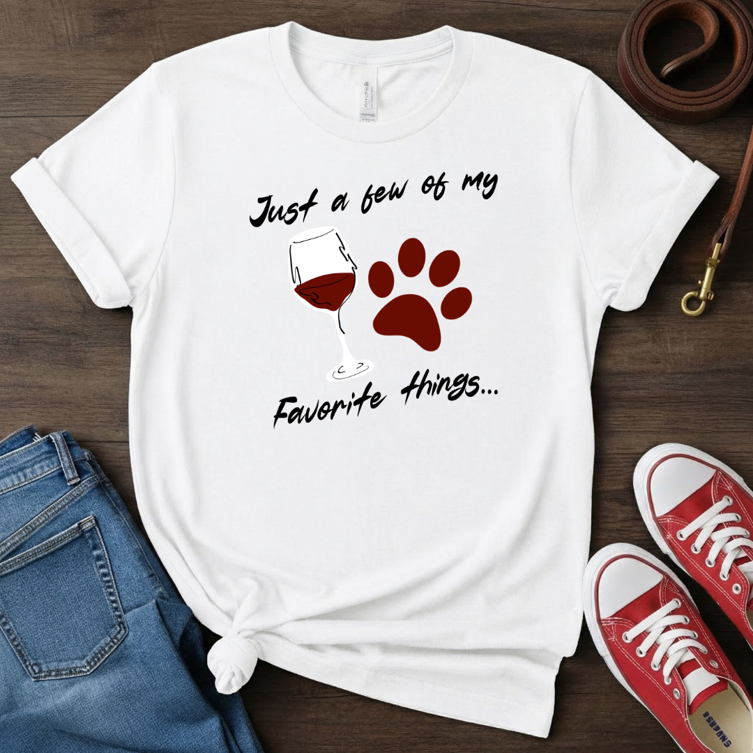 Favorite Things-Wine and Paws