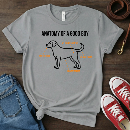 Dog Lover Funny T-Shirt : Anatomy of Good Boy T-shirt