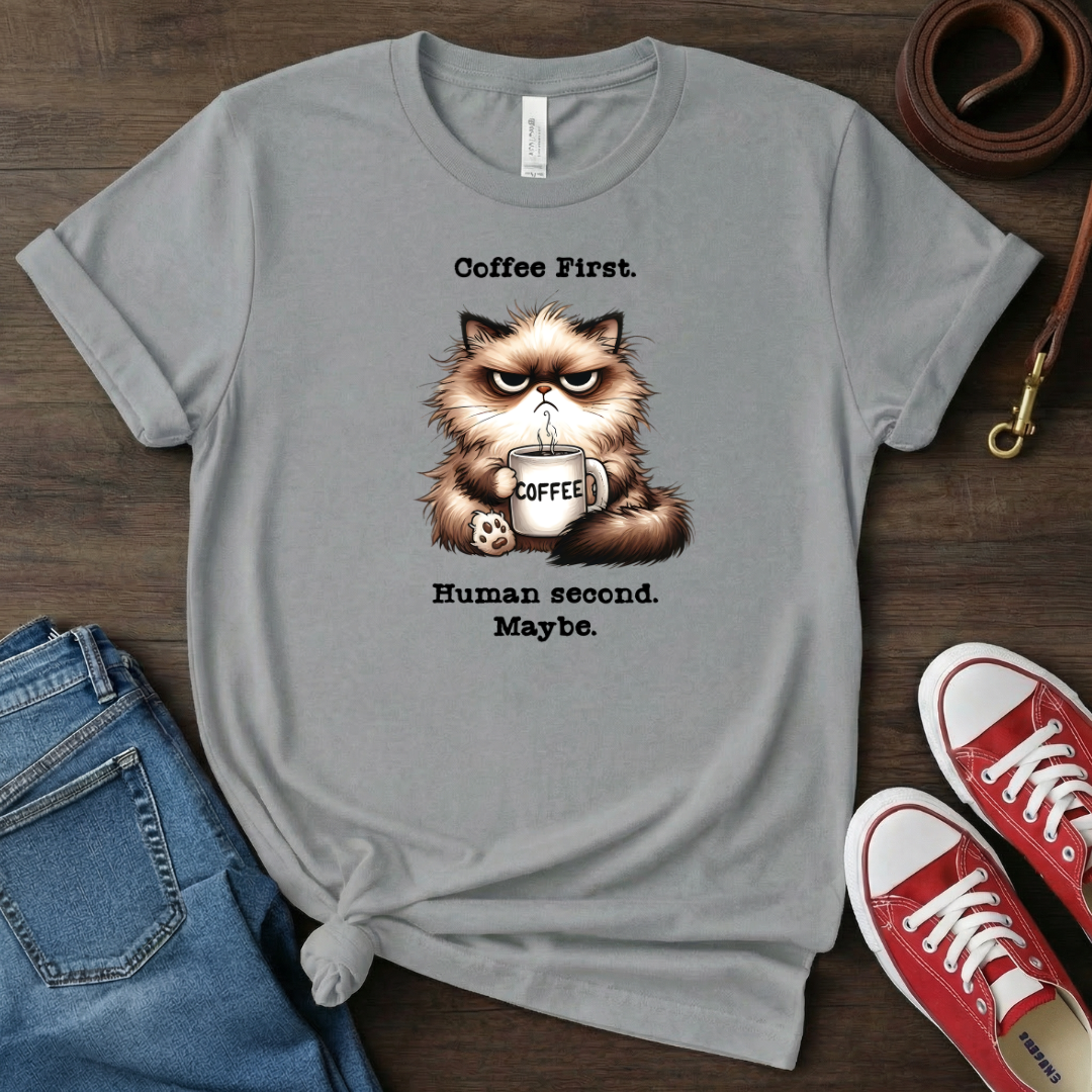 Coffee first, human second