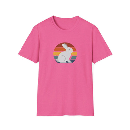 Rainbow striped rabbit T-Shirt