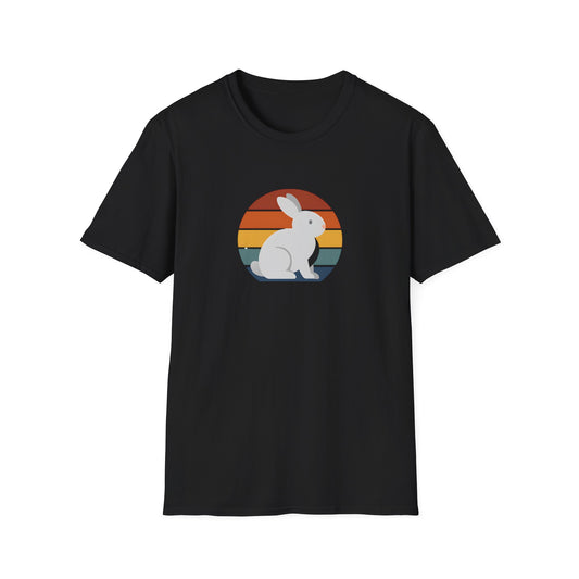 Rainbow striped rabbit T-Shirt