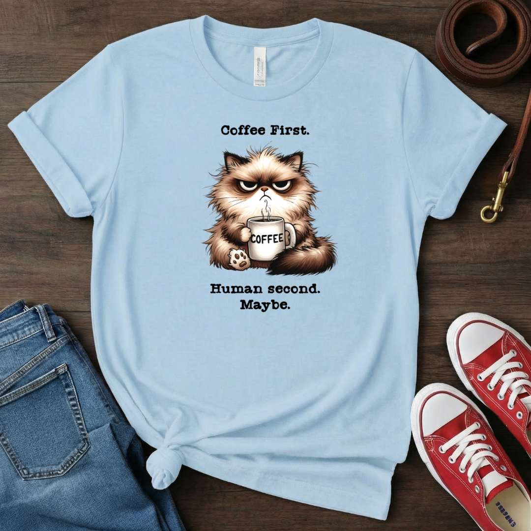 Coffee first, human second