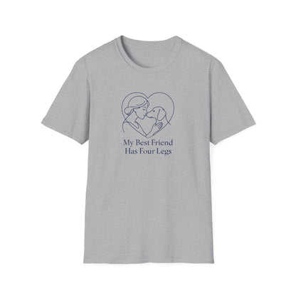 Dog and Woman Heart T-Shirt