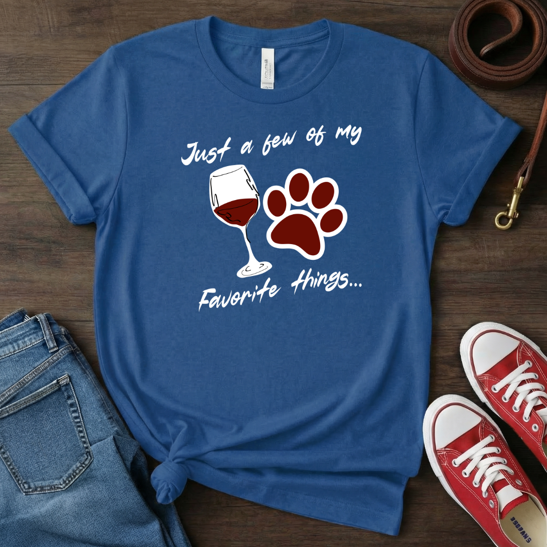 Favorite Things-Wine and Paws