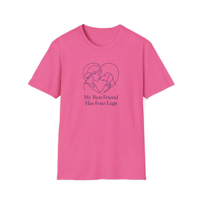 Dog and Woman Heart T-Shirt