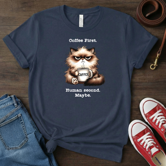 Coffee first, human second