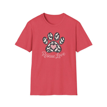 Rescue Love Paw Print T-Shirt