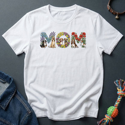 Dog Mom Flower Lettering