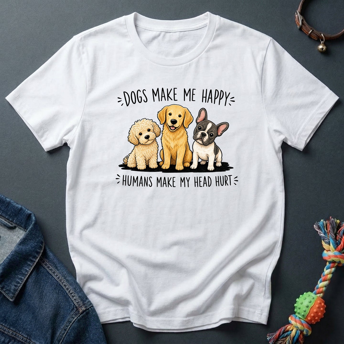 Dogs make me happy