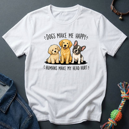 Dogs make me happy