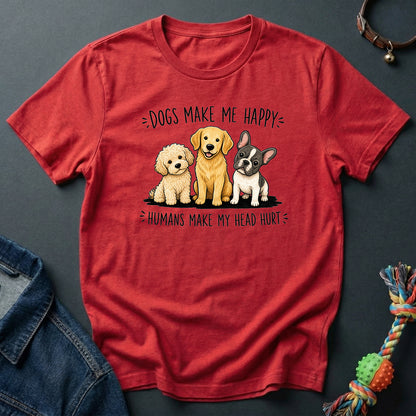 Dogs make me happy