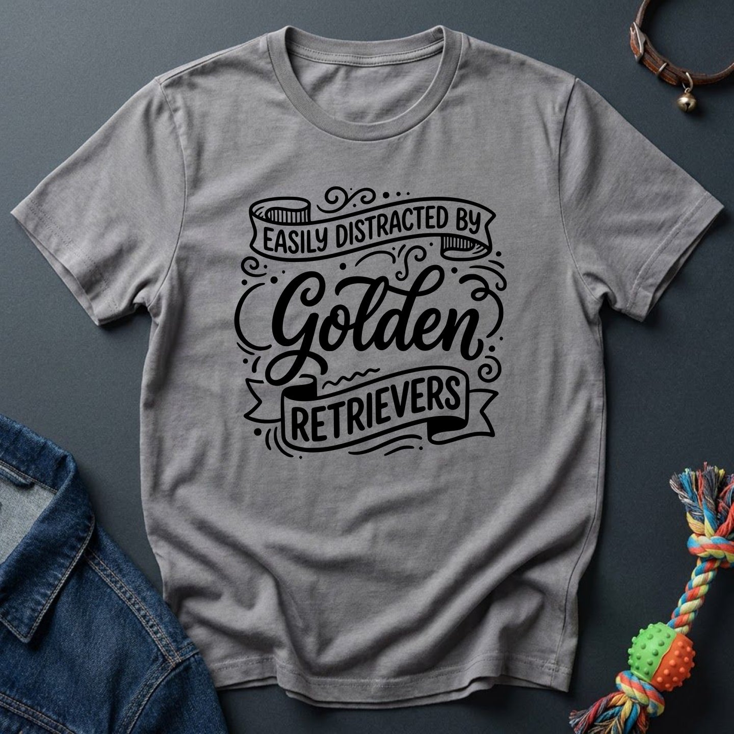 Easily distracted by Golden Retriever