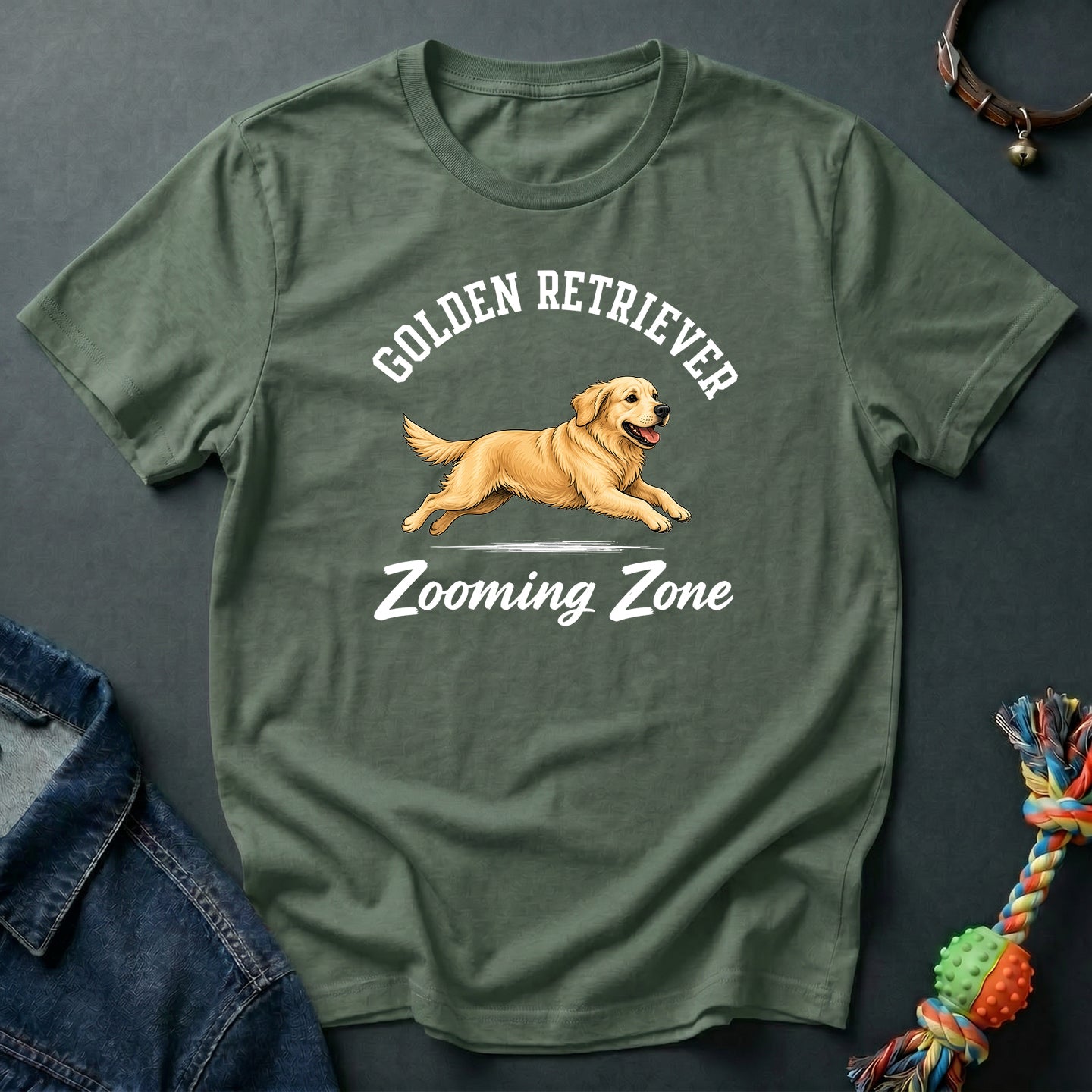Golden Retriever Zooming Zone