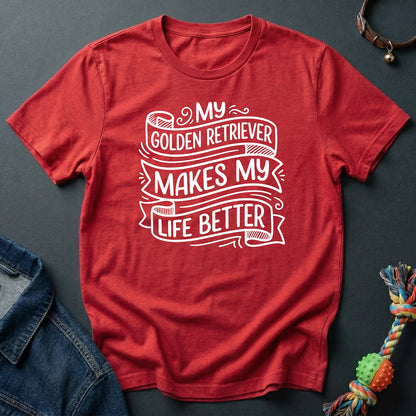 Golden Retriever makes my life better