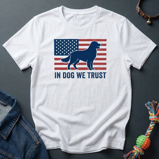 In Dog We Trust-American Flag