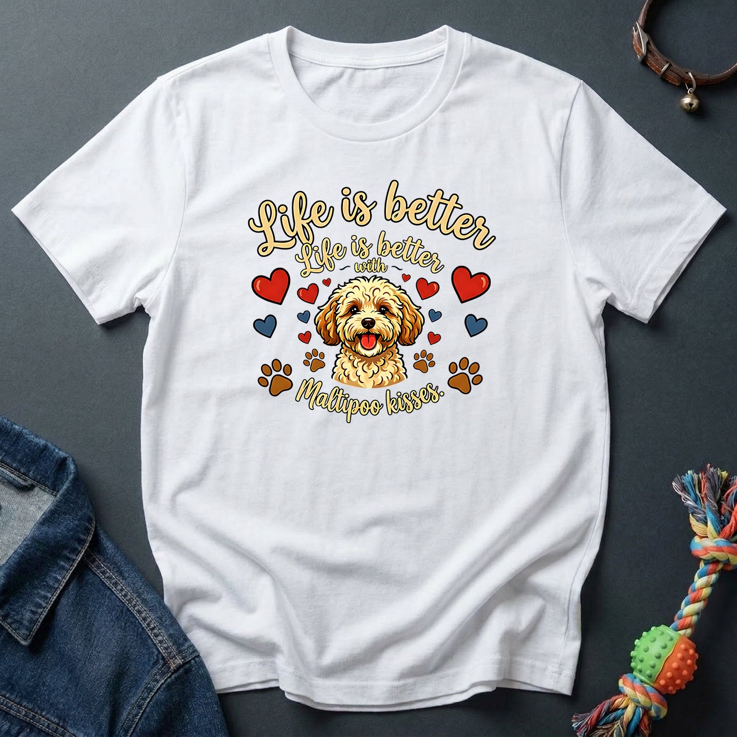 Life is Better with Maltipoo Kisses