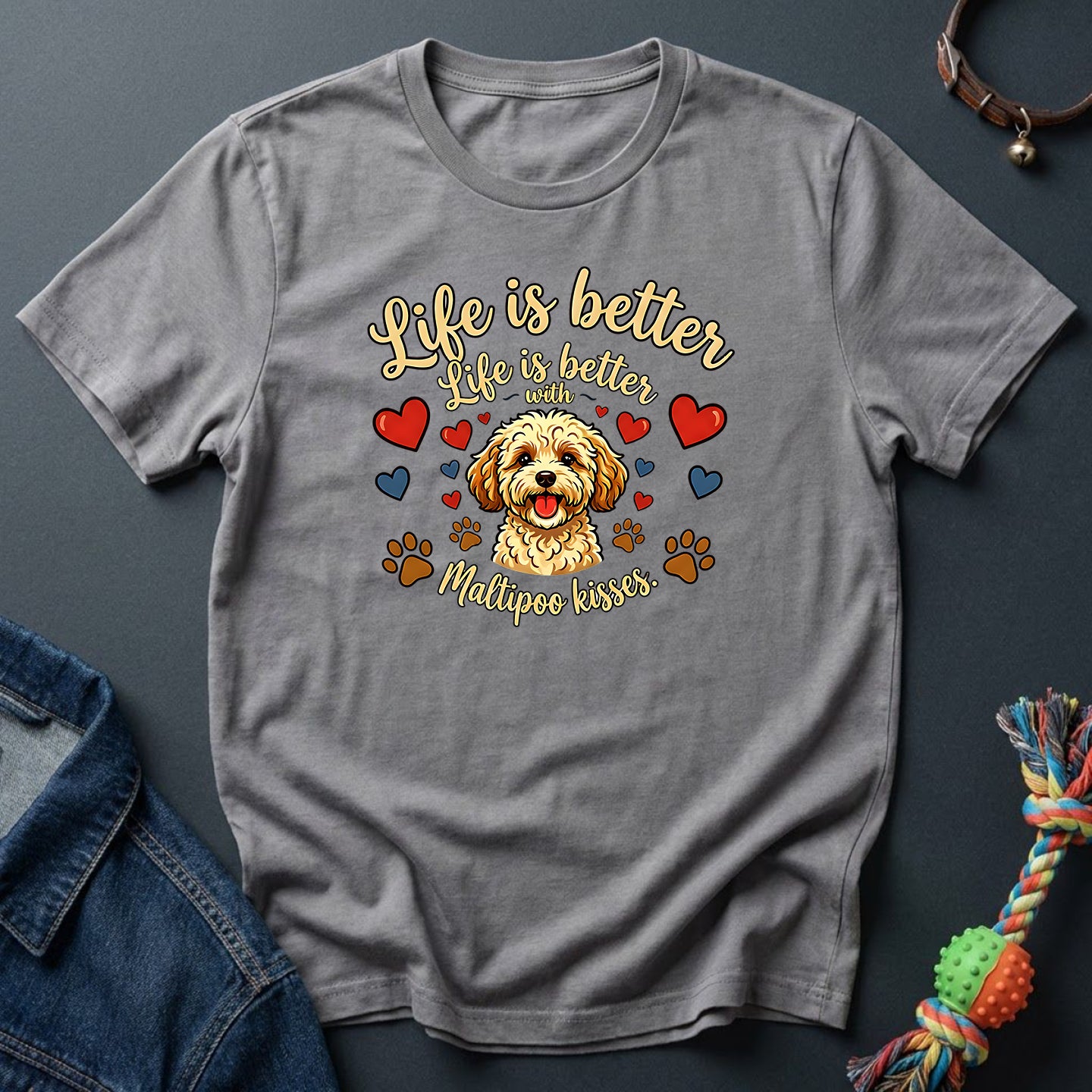 Life is Better with Maltipoo Kisses
